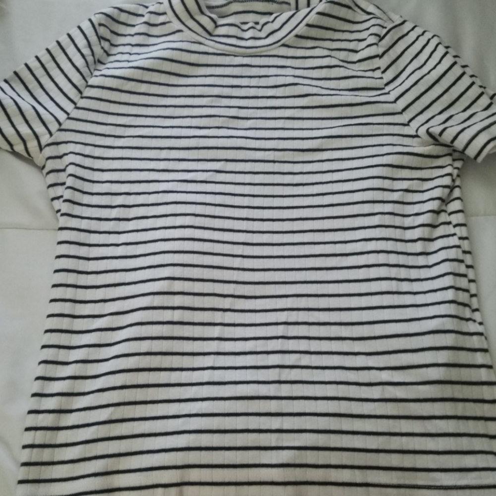 Black and white striped shirt